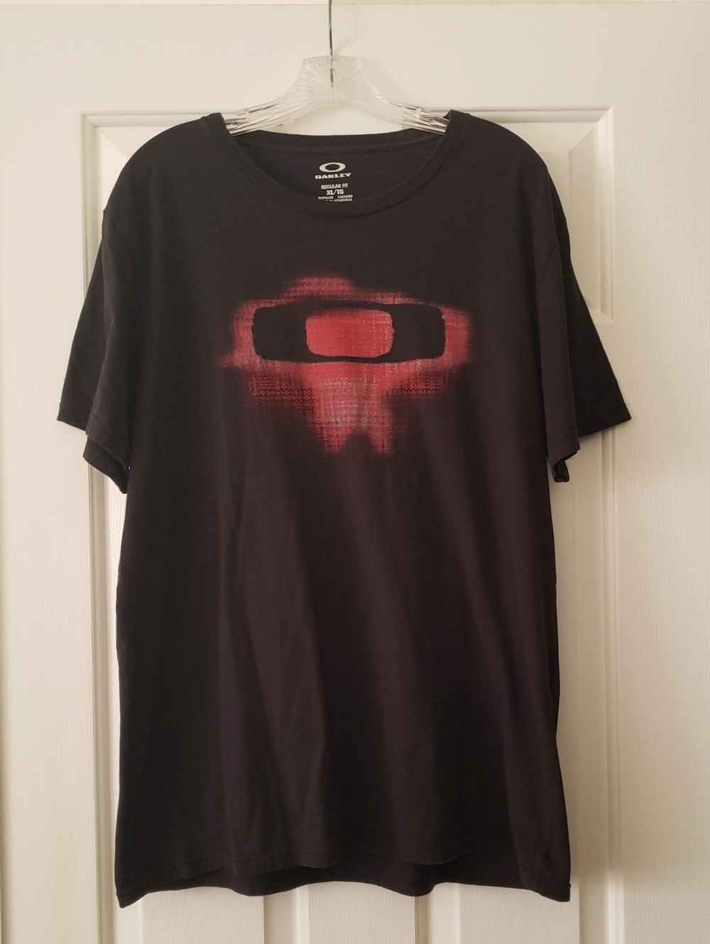 Oakley Black Tee with Red Graphic Logo